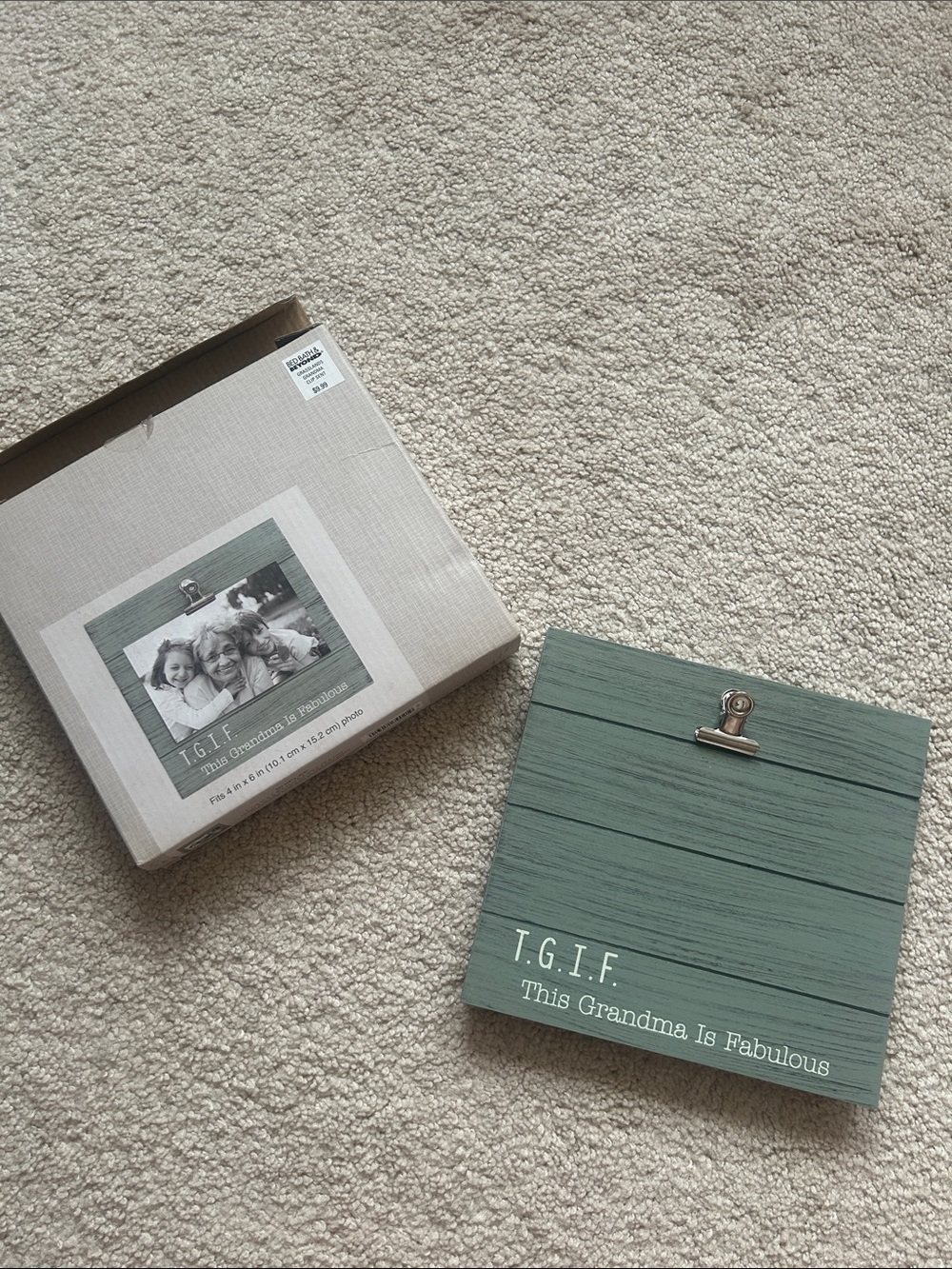 Shiplap Grandma Clip Frame
